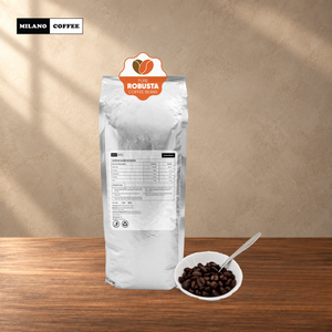 Granos de Café Robusta Puro de Vietnam Premium 1kg Milano Full City Plus Roast, Café Artesanal al por Mayor OEM ODM - Product Image 3
