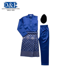 Baju Kurung Maselai OEM para Hombre, Ropa Tradicional Musulmana, Vestimenta Islámica Modesta de Poliéster para Bodas y Fiestas - Product Image 2