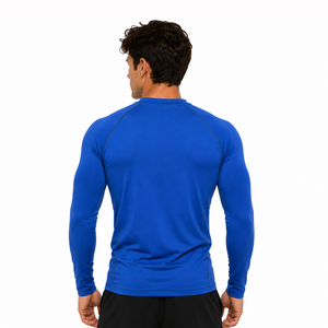 Nuevo Rashguard Personalizado de Manga Larga, Diseño Propio, de la Mejor Calidad, en Poliéster y Spandex, Liso, para Hombre - Product Image 4