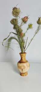 Natural Wooden Vase <b>for</b> Artificial Flowers, <b>Decorative</b> <b>Twigs</b> and Elegant Dining Table Centerpiece Display - Product Image 6