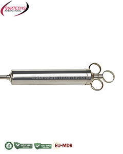 Jeringa Dosificadora Surtechs de Tubo Recto, Instrumento Veterinario de Acero para Administración Oral en Ganado - Product Image 6