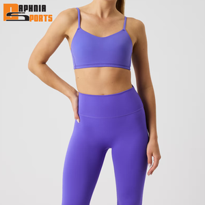 Nuevo Conjunto Deportivo de Alta Calidad para Entrenamiento, Ropa Deportiva al por Mayor, Conjunto de Yoga y Fitness Personalizado para Mujer, Leggings y Sujetador Deportivo - Product Image 1