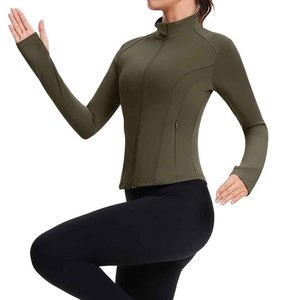 แจ็คเก็ตแทร็คสำหรับฤดูหนาว ผ้าโพลีเอสเตอร์ผสมสแปนเด็กซ์ ดีไซน์ทันสมัย มีกระเป๋าหน้า ทรงคลาสสิก ระบายอากาศได้ดี สำหรับผู้หญิง ลดราคาพิเศษ - Product Image 4