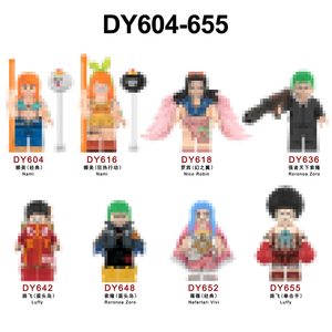 Ensemble de figurines de construction d'aventures d'anime personnalisées, modèle de jouet DIY, briques compatibles, plastique ABS, accessoires de personnages à collectionner - Product Image 1