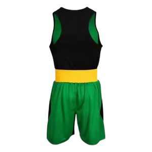Ensemble de maillot et short de boxe personnalisés pour hommes, léger, respirant, anti-humidité, séchage rapide, polyester, sublimation - Product Image 4