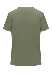 Ensemble de blouses médicales pour femmes, vert olive, haut à col en V, poches, pantalon à cordon, uniformes d'hôpital, toile 100% coton, logo personnalisé, toutes saisons - Product Image 5