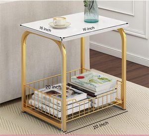Mesa de Centro Moderna y Duradera con Estructura Metálica para Sala de Estar - M.F. EXPORTACIONES INTERNACIONALES Modelo MF-AB-203 - Product Image 6