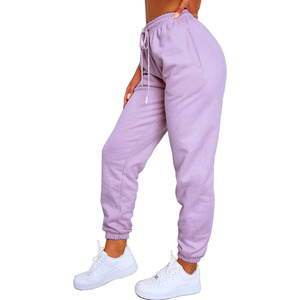 Wholesale <b>Women</b> <b>Joggers</b> Custom Embroidered Logo <b>Jogger</b> Pants with Ribbed Cuffs Soft <b>Fleece</b> Lined <b>Joggers</b> for Gym Exercise - Product Image 2