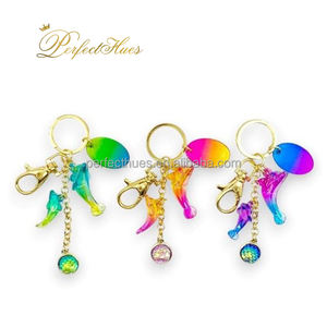 Llavero de regalo con forma de delfín, impresión UV 3D, set de regalo funcional, pequeño y lindo, para turistas, de la tienda de souvenirs. - Product Image 1