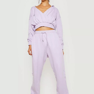 2026 High Stretchable Fashion Clothing <b>Crop</b> <b>Top</b> Hoodie For Women Custom Made Oversized Pullover Cropped Hood Ladies - Product Image 1