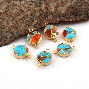 Fabricación de conectores chapados en oro de doble fianza hechos a mano de Mohave-Conector de forma redonda - Product Image 1