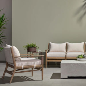 Conjunto de Sofás de Jardín de Madera de Teca Sólida, Hechos a Mano, Ecológicos, Resistentes a la Intemperie, para Exteriores, Patio, Hotel, Parque, Sala de Estar - Product Image 6