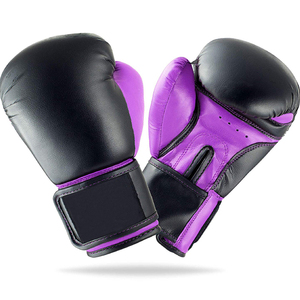 Gants de boxe ajustables à velcro avec logo personnalisé de haute qualité, respirants, pour le kickboxing, 10-16 oz, pour hommes et femmes, entraînement - Product Image 3