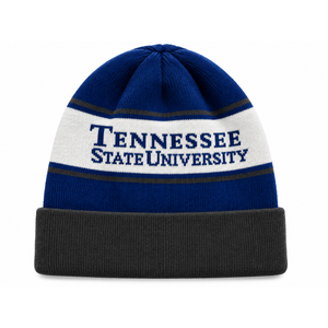 Gorro de Punto Jacquard Personalizado al por Mayor, Gorro Universitario de Invierno con Borde, Gorro Deportivo con Etiqueta Privada OEM - Product Image 1