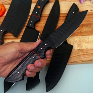 New Style Heavy Duty Handmade 67-Layer Damascus Chef <b>Knives</b> <b>Set</b> with Wood Handles Custom Color & Size - Product Image 3