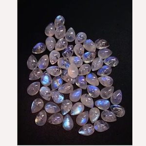 670 pièces de pierres de lune arc-en-ciel naturelles, cabochons en forme de poire 6x4 7x5 8x6 9x7mm, lot de 760 carats, Iroc Sales, haute qualité, 91,2 $ US - Product Image 2