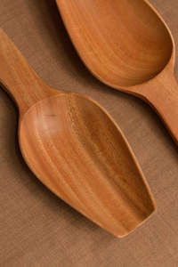 Espátula de Cocina Hecha a Mano de Madera de Neem – Espátula de Mango Largo 100% Natural y Ecológica para Remover, Saltear y Preparar Alimentos - Product Image 3