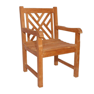 Banco de Jardín Individual, Bancos de Patio, Banco de Madera de Teca de Color Natural, Muebles Ecológicos - Product Image 6