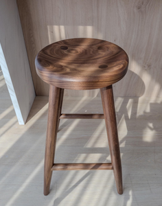 Tabouret de bar moderne en bois d'acacia, design rustique robuste, pour cuisine, salle à manger, extérieur, hôtel, style loisirs, mobilier pour bar à domicile, salon - Product Image 3