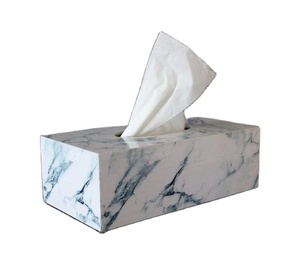 Fabuleux design hôtel ware table boîte à serviettes décorative marbre de première qualité boîte à serviettes de couleur blanche et noire à bon prix - Product Image 1