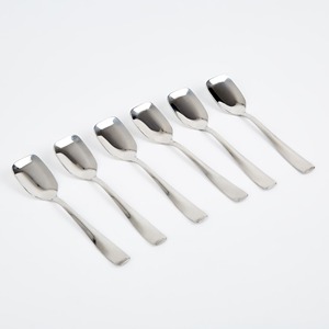 Minimalist Stainless Steel Serving Spoons High Mirror Polish Dishwasher Safe Catering <b>Flatware</b> Set - Product Image 2