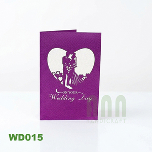 Tarjeta de Invitación Romántica para Boda en 3D, Tarjeta de Felicitación Pop-up con Diseño de Pareja, Artesanía ANN, Estilo Japonés, Acabado Mate - Product Image 6