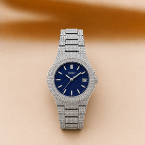 Luxury Iced Out Blue Dial <b>Diamond</b> <b>Watch</b> for Men Full Pave Moissanite Stainless Steel Wristwatch Hip Hop Fashion Jewelry <b>Watch</b> - Product Image 1