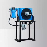 Compresseur d'air comprimé 375 CFM 13,8 kW avec refroidisseur intermédiaire et ventilateur, châssis personnalisé, sortie d'usine