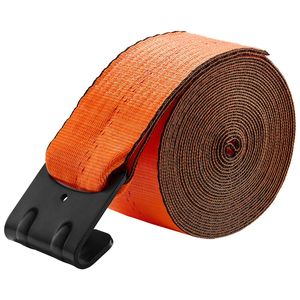 Set di 10 Cinghie per Camion Resistenti 4 in X 30 ft con Gancio Piatto, Portata 18000 Libbre, Cinghie di Fissaggio per Carico - Product Image 6