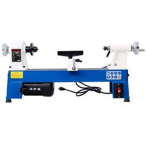 Mini Torno de Madera de 10 x 18 Pulgadas, 5 Velocidades Variables, 500/750/1150/1800/3200 RPM, Torno de Madera de Banco - Product Image 1