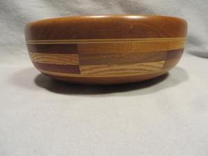 Tazón de Madera con Marquetería Vintage de Primera Calidad, Tazón para Ensalada Hecho a Mano por un Artista, Vajilla Elegante para Cocina y Comedor, Venta al Por Mayor y Exportación - Product Image 3