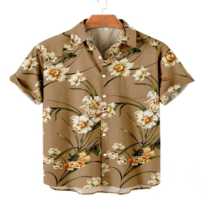 Camisa Polo Hawaiana de Secado Rápido con Protección UV 50+ y Logotipo Personalizado al por Mayor, Camisa de Playa con Botones para Hombre, Diseño Casual - Product Image 2
