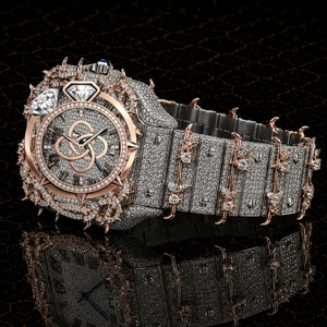 Reloj de Diamantes Moissanite de Alta Calidad para Hombre, Completamente Cubierto con Piedras VVS - Product Image 3