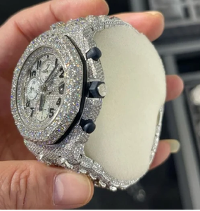 นาฬิกาข้อมือหรูหรา สายสแตนเลสสตีลสองสี ทอง-เงิน ประดับเพชร เครื่องกล สำหรับแฟชั่น คลาสสิก ของขวัญสำหรับงานปาร์ตี้ - Product Image 3