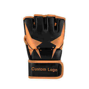 Guantes de MMA de Cuero Personalizables, Guantes de Artes Marciales Mixtas de Medio Dedo, Antideslizantes, Transpirables, para Entrenamiento de Artes Marciales, Venta al Por Mayor - Product Image 2