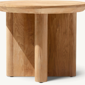 Hot sale modern style <b>table</b> with <b>round</b> shape made of durable and anti-rot teak wood for indoor or outdoor use - Product Image 5