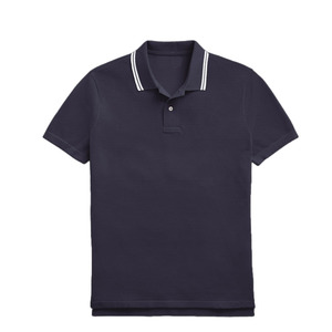Camiseta de Manga Corta para Hombre, Estilo Casual Elegante, Antiarrugas, Lisa, Mezcla de Algodón, Tejido Jersey, 220g, Ligera, para Vacaciones de Verano - Product Image 3