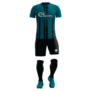 Tenue de football prête pour les matchs d'all-star, 100 % polyester, manches courtes, nom du joueur imprimé, logo sur le devant, ultra-légère, respirante - Product Image 1