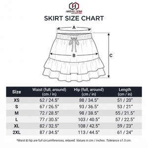 Women's Floral Ruffled Lightweight Breathable Above Knee <b>Elastic</b> <b>Waist</b> Boho Mini <b>Skirt</b> Summer Spring - Product Image 6