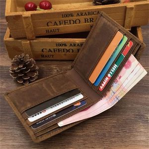 Portefeuille homme bifold style rétro, portefeuille court fait main, porte-cartes multiples, portefeuille en cuir fabriqué au Bangladesh - Product Image 2