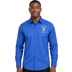 Phi Beta Sigma Button Collar <b>Shirt</b> Royal Blue <b>White</b> <b>Short</b> <b>Sleeve</b> Fraternity Greek Letter Casual Polo Style <b>Shirt</b> for <b>Men</b> Campus - Product Image 1