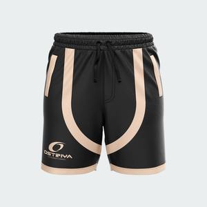 Shorts de sport pour hommes sur mesure 2026, couleur unie, avec poches avant, logo personnalisé, en toile respirante à séchage rapide, avec cordon de serrage - Product Image 3