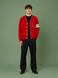Custom Men's 100% Cotton Ribbed <b>Cardigan</b> <b>Sweater</b> V Neck Long Sleeve Breathable OEM Private Label Wholesale Factory - Product Image 4