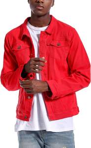 Most Trending 100% cotton Denim Jacket for Winter Durable Casual Hip-Length Coat Distressed Street Fit for Formal and Streetwear - Product Image 3