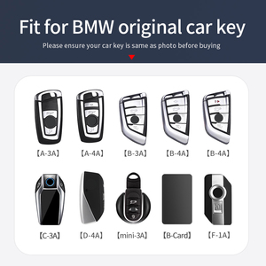 Zink legierung Leder Autos chl üssel Shell Case Cover Schlüssel bund Keyless Holder Protector Zubehör für Bmw G30 G20 X6 X5 <span class=keywords><strong>I3</strong></span> I8 M4 E30 E60 - Product Image 6