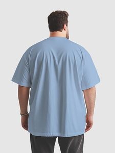 เสื้อยืดผู้ชายผ้าฝ้ายดีไซน์ทันสมัย ระบายอากาศได้ดี ทรงปกติ รับผลิตแบบ OEM พิมพ์ลายตามสั่งด้านหน้า เป็นมิตรต่อสิ่งแวดล้อม มีไซส์พลัส - Product Image 1