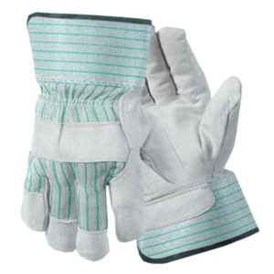 Guantes de Trabajo Reforzados de Cuero Vacuno de Larga Duración, Guantes de Seguridad Industriales Resistentes al Calor con Puño Reforzado de Goma - Product Image 4