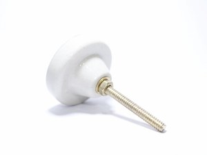Boutons en céramique de style Art déco minimaliste, peints à la main en or et noir, poignées de meubles géométriques, boutons de tiroir artisanaux de luxe - Product Image 5