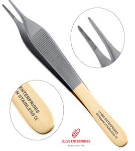 Pinzas Quirúrgicas Delicadas Adson Brown con Mandíbula Lisa de Carburo de Tungsteno, Pinzas Quirúrgicas de Acero Inoxidable, Instrumento Médico - Product Image 1