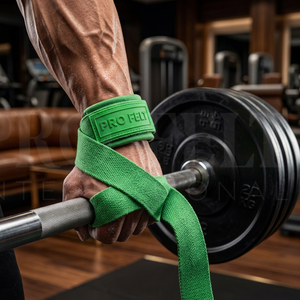 Sangles de musculation personnalisées en néoprène et coton, haute performance, pour le soutien des poignets en salle de sport et l'entraînement de soulevé de terre - Product Image 4